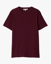 Merz b. Schwanen 4.6oz 1950s Loopwheeled Tee - Burgundy
