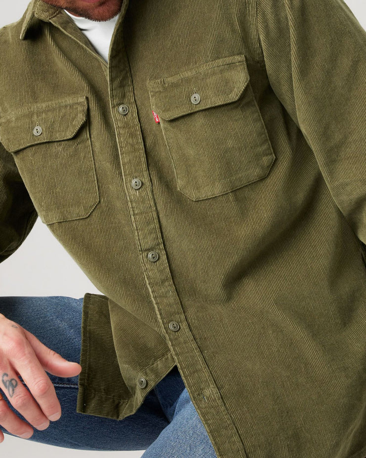 Levi s Jackson Worker Corduroy Shirt Olive Night