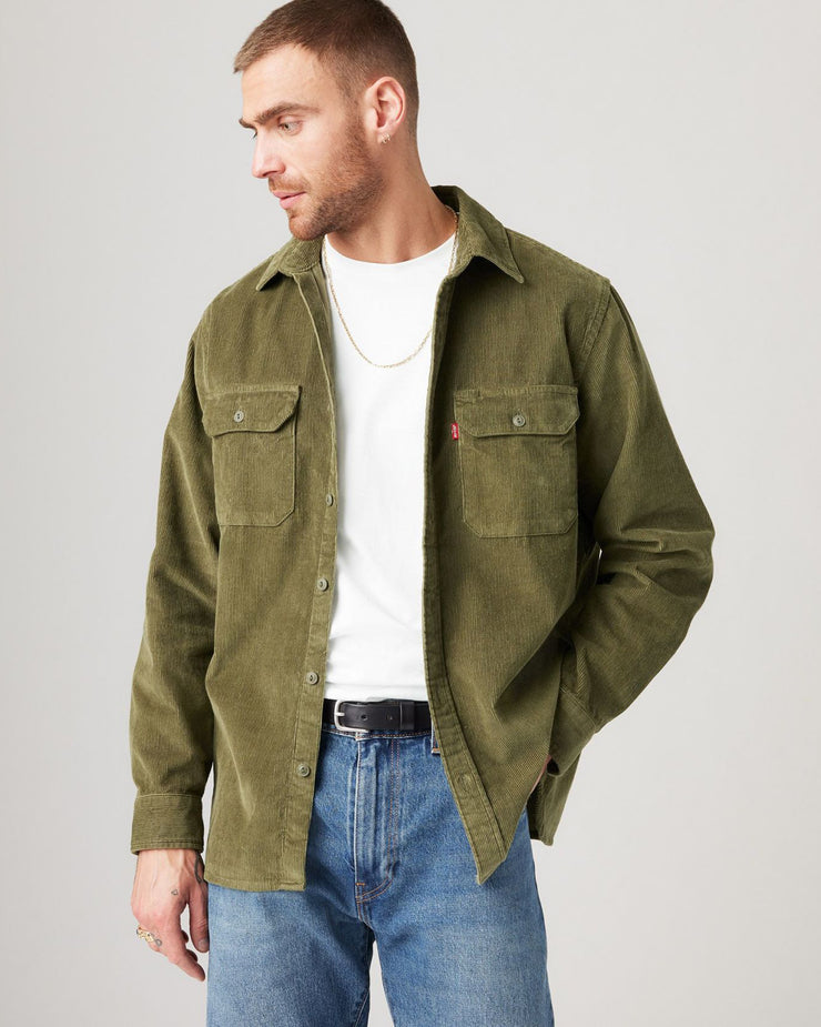 Levi's® Jackson Worker Corduroy Shirt - Olive Night