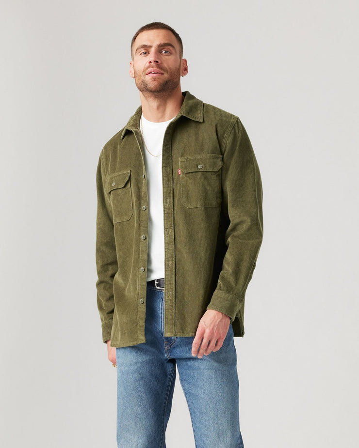 Levi's® Jackson Worker Corduroy Shirt - Olive Night