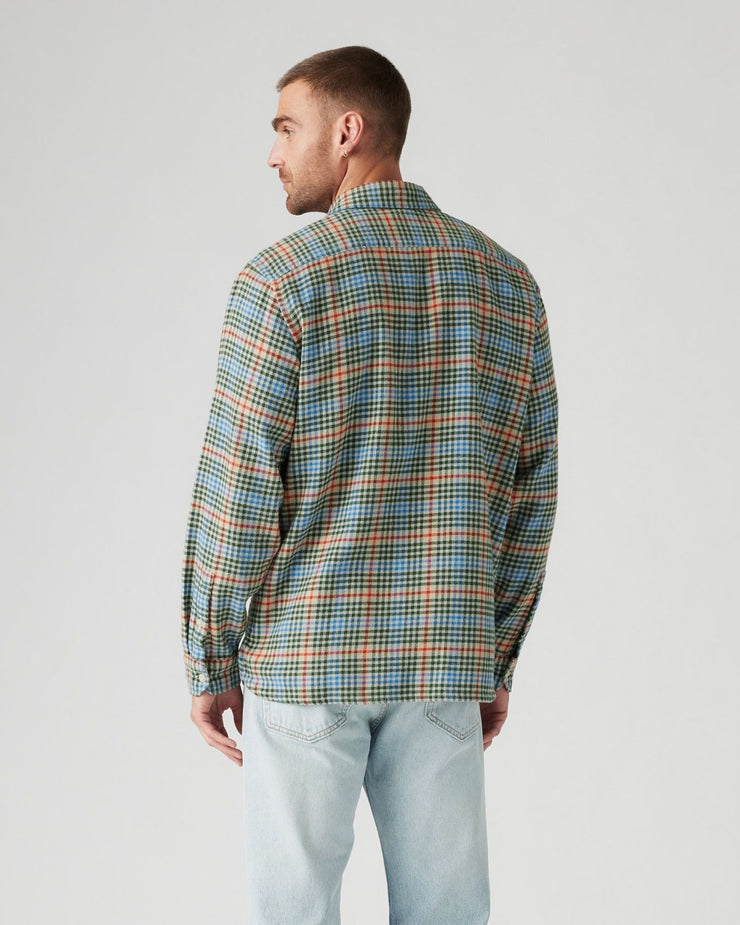 Levi's® Jackson Worker Shirt - Hudson Plaid / Mirage Grey Flannel