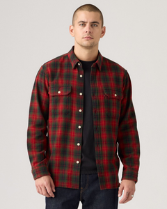Levi's® Jackson Worker Shirt - Calvin Plaid Rythmic Red