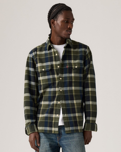 Levi's® Jackson Worker Shirt - Medina Plaid Deep Depths