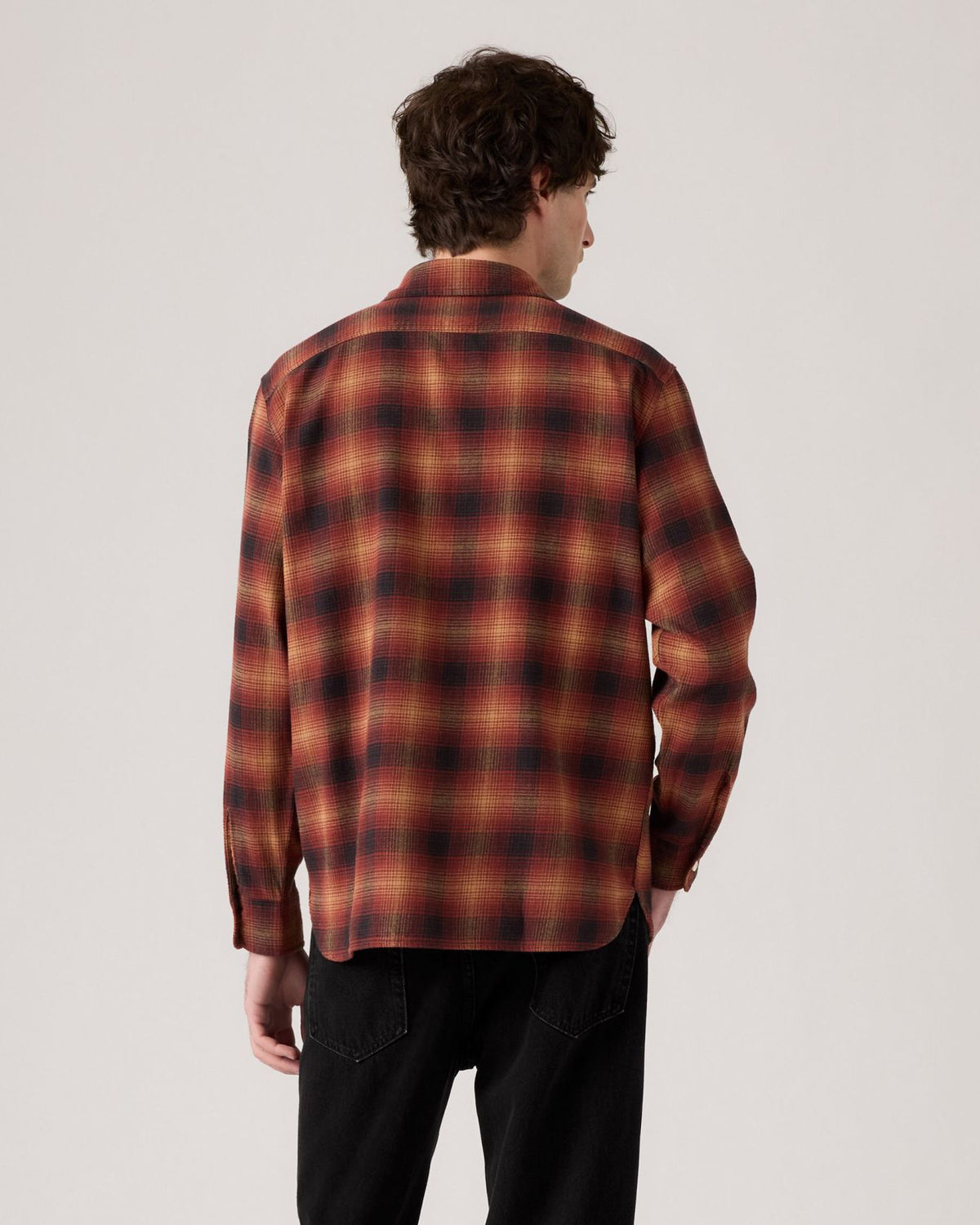 Levi's® Classic Worker Shirt - Scottie Plaid Tobacco Brown Flannel