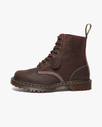 Dr Martens Made In England 1460 Pascal Boots - Rustic Brown Wax Commander | Dr Martens Boots | JEANSTORE