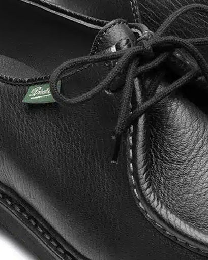 Paraboot Michael Piped Seam Derby Shoe - Cerf Noir / Marche Noire | Paraboot Shoes | JEANSTORE