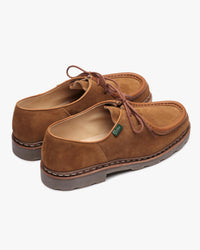 Paraboot Michael Piped Seam Derby Shoe - Velours Whisky / Marche Noix | Paraboot Shoes | JEANSTORE