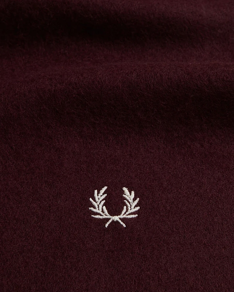 Fred Perry Lambswool Scarf - Oxblood | Fred Perry Scarves | JEANSTORE