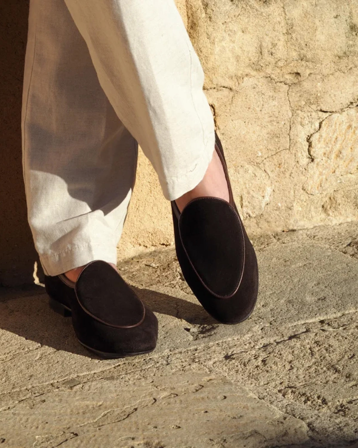 Loake Lifestyle Belgrave Apron Loafer - Dark Brown Suede