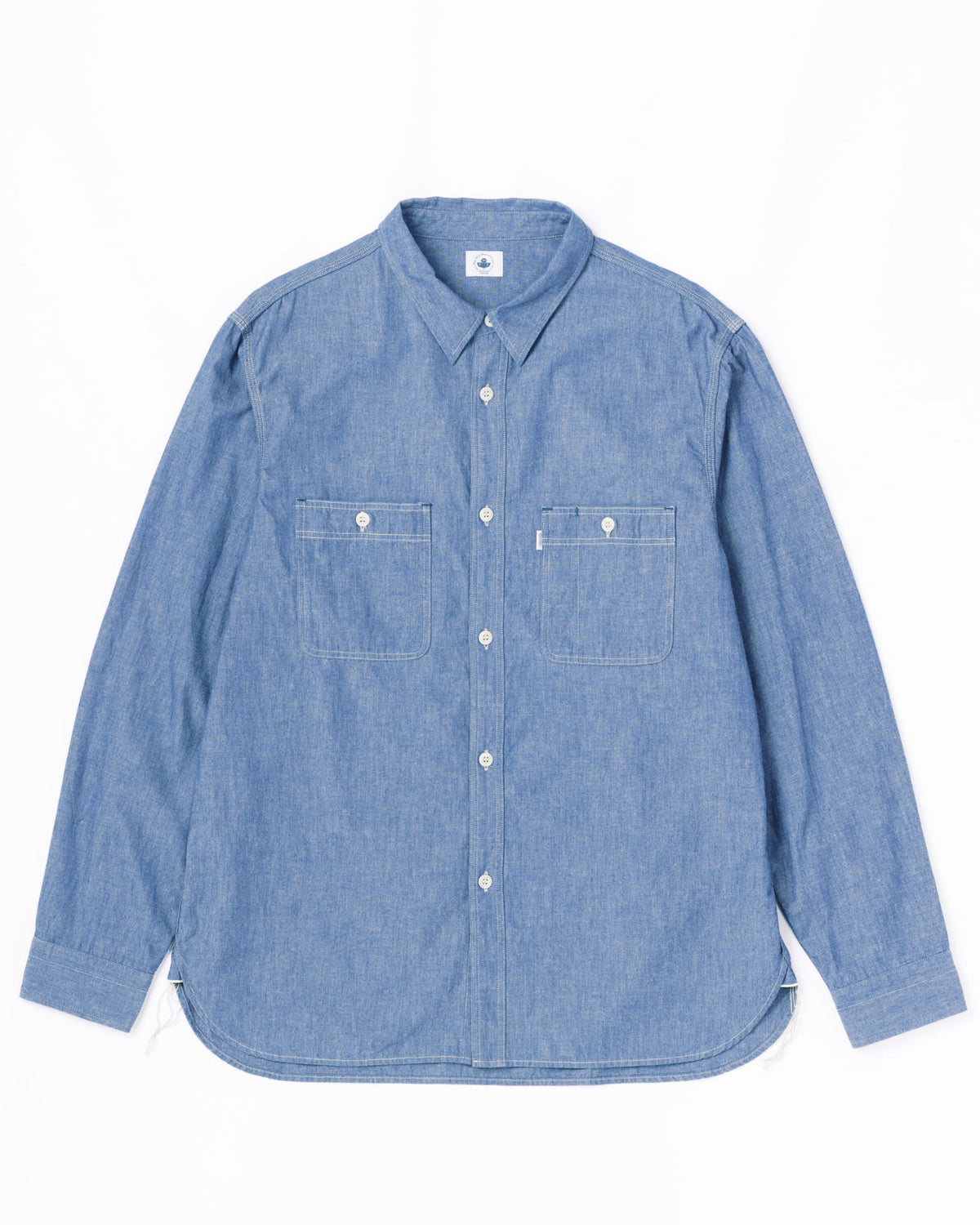 Omoto Denim 5017 High Density 5.5oz Chambray Work Shirt - Onewash | Omoto Denim Shirts | JEANSTORE