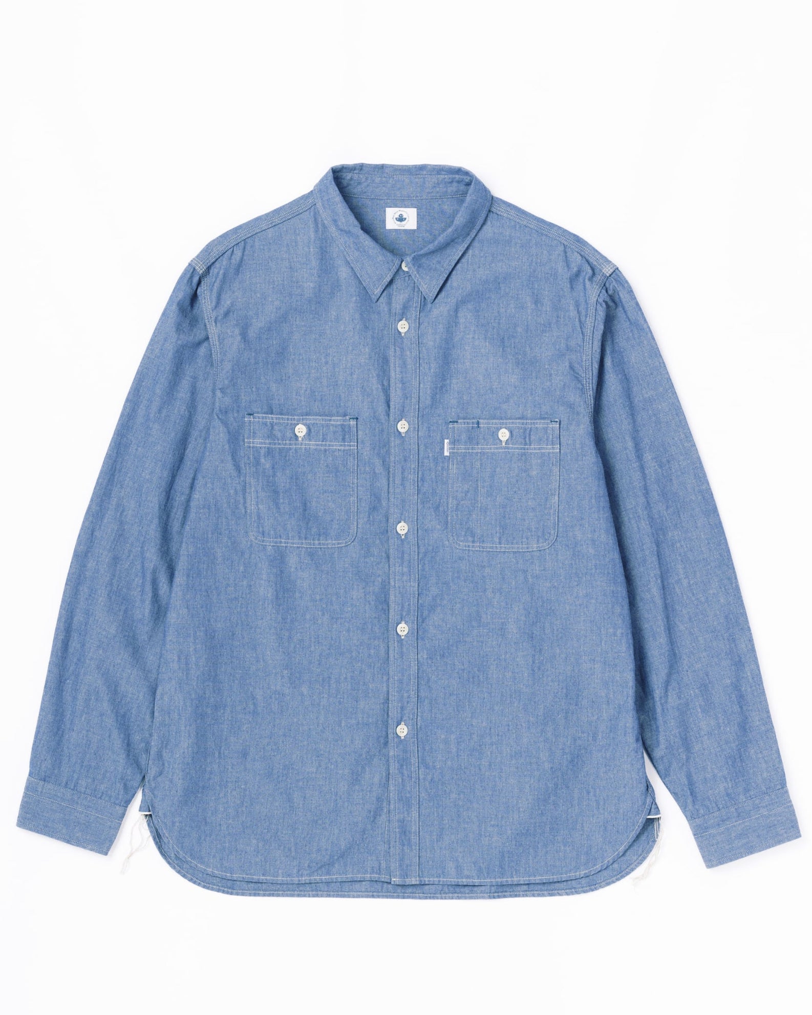 Omoto Denim 5017 High Density 5.5oz Chambray Work Shirt - Onewash | Omoto Denim Shirts | JEANSTORE