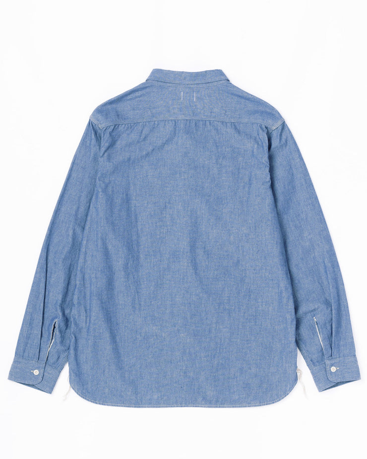 Omoto Denim 5017 High Density 5.5oz Chambray Work Shirt - Onewash