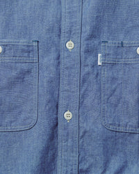 Omoto Denim 5017 High Density 5.5oz Chambray Work Shirt - Onewash | Omoto Denim Shirts | JEANSTORE