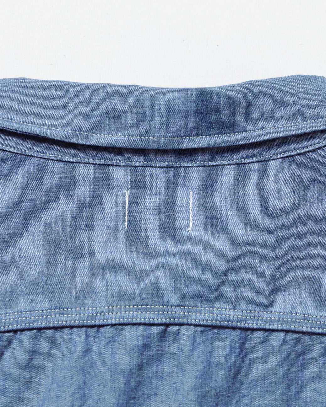 Omoto Denim 5017 High Density 5.5oz Chambray Work Shirt - Onewash | Omoto Denim Shirts | JEANSTORE