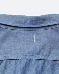 Omoto Denim 5017 High Density 5.5oz Chambray Work Shirt - Onewash | Omoto Denim Shirts | JEANSTORE