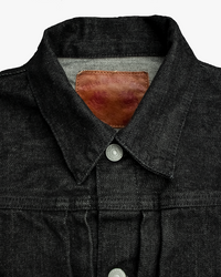 Fullcount 2107BK 13.7oz Selvedge Type I Denim Jacket - Black Onewash