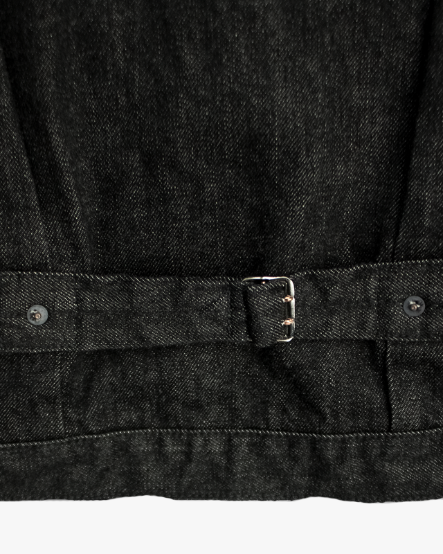Fullcount 2107BK 13.7oz Selvedge Type I Denim Jacket - Black Onewash