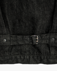 Fullcount 2107BK 13.7oz Selvedge Type I Denim Jacket - Black Onewash