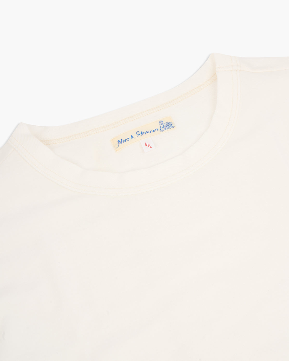 Merz b. Schwanen Good Originals 214 7.2oz Relaxed Fit Loopwheeled Tee - White | Merz b. Schwanen T Shirts | JEANSTORE