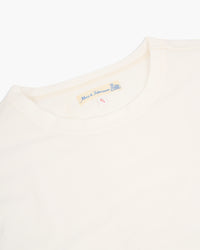Merz b. Schwanen Good Originals 214 7.2oz Relaxed Fit Loopwheeled Tee - White | Merz b. Schwanen T Shirts | JEANSTORE