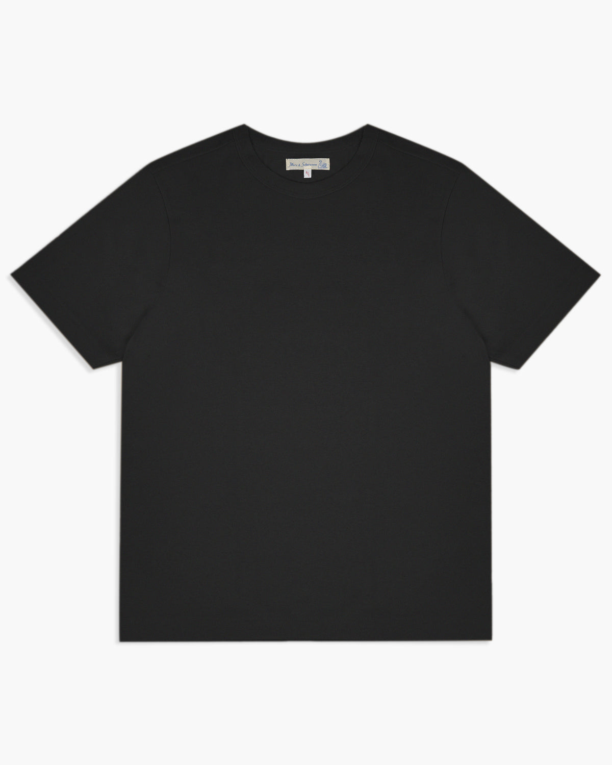 Merz b. Schwanen 214 7.2oz Relaxed Fit Loopwheeled Tee - Charcoal | Merz b. Schwanen T Shirts | JEANSTORE