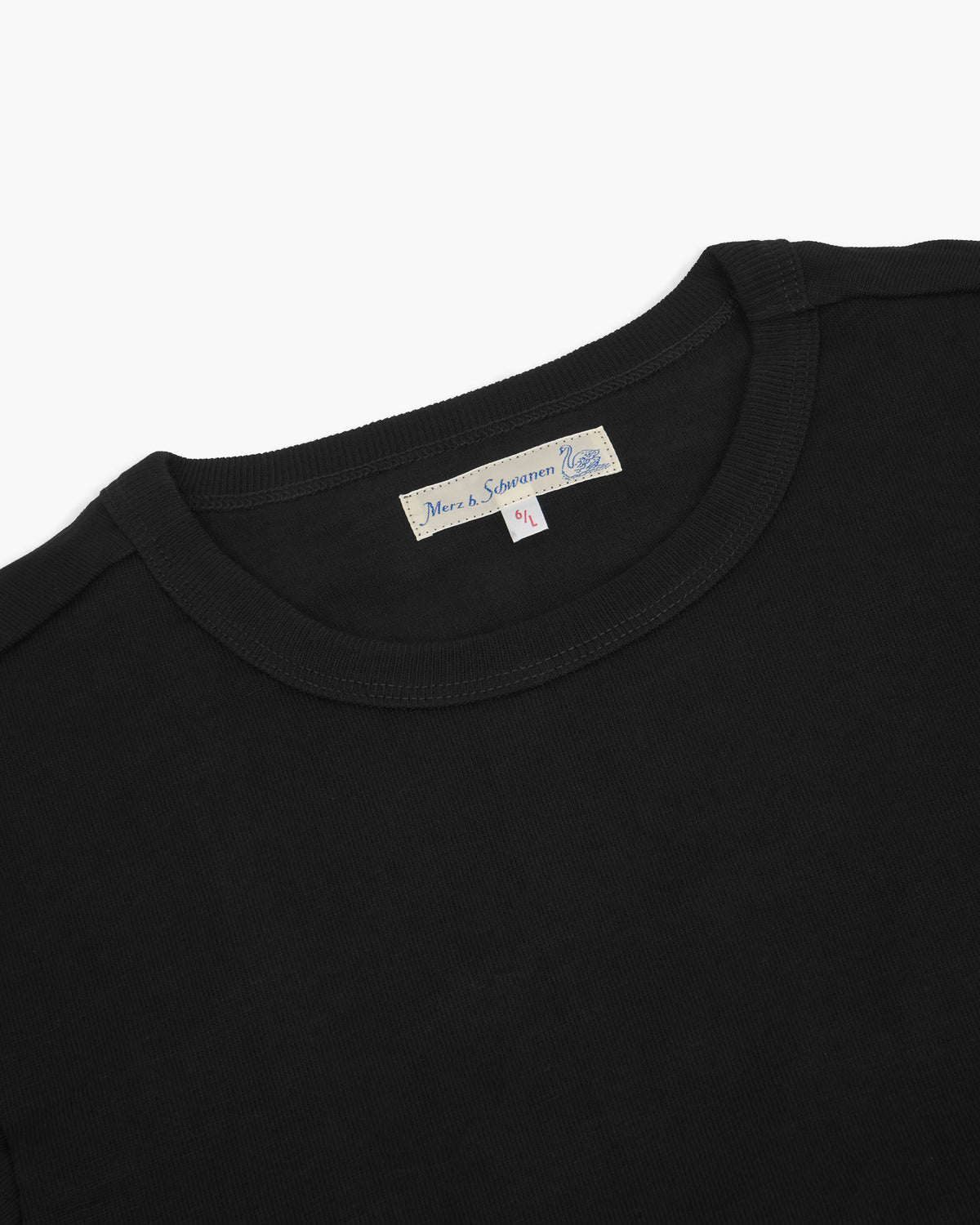 Merz b. Schwanen 214 7.2oz Relaxed Fit Loopwheeled Tee - Charcoal | Merz b. Schwanen T Shirts | JEANSTORE