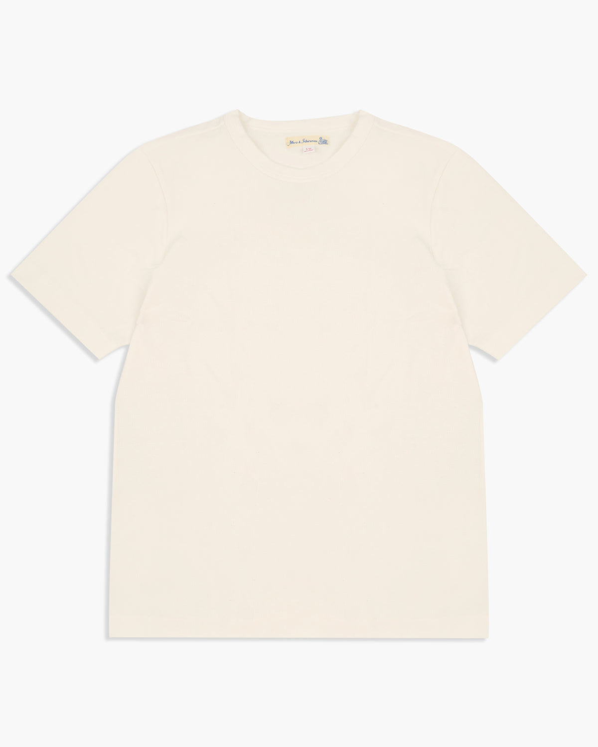 Merz b. Schwanen 214PK Relaxed Fit 7.2oz Loopwheeled Pique Tee - White | Merz b. Schwanen T Shirts | JEANSTORE