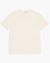 Merz b. Schwanen 214PK Relaxed Fit 7.2oz Loopwheeled Pique Tee - White | Merz b. Schwanen T Shirts | JEANSTORE