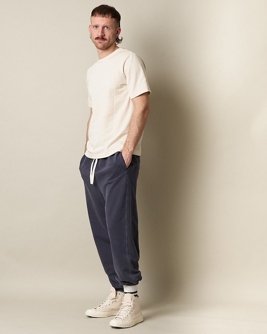 Merz b. Schwanen 214 7.2oz Relaxed Fit Loopwheeled Tee - Nature | Merz b. Schwanen T Shirts | Jeanstore