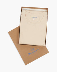 Merz b. Schwanen 215 7.2oz Classic Fit Loopwheeled Tee - Nature | Merz b. Schwanen T Shirts | Jeanstore