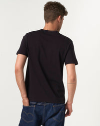 Merz b. Schwanen Good Originals 215 7.2oz Classic Fit Loopwheeled Tee - Deep Black | Merz b. Schwanen T Shirts | JEANSTORE