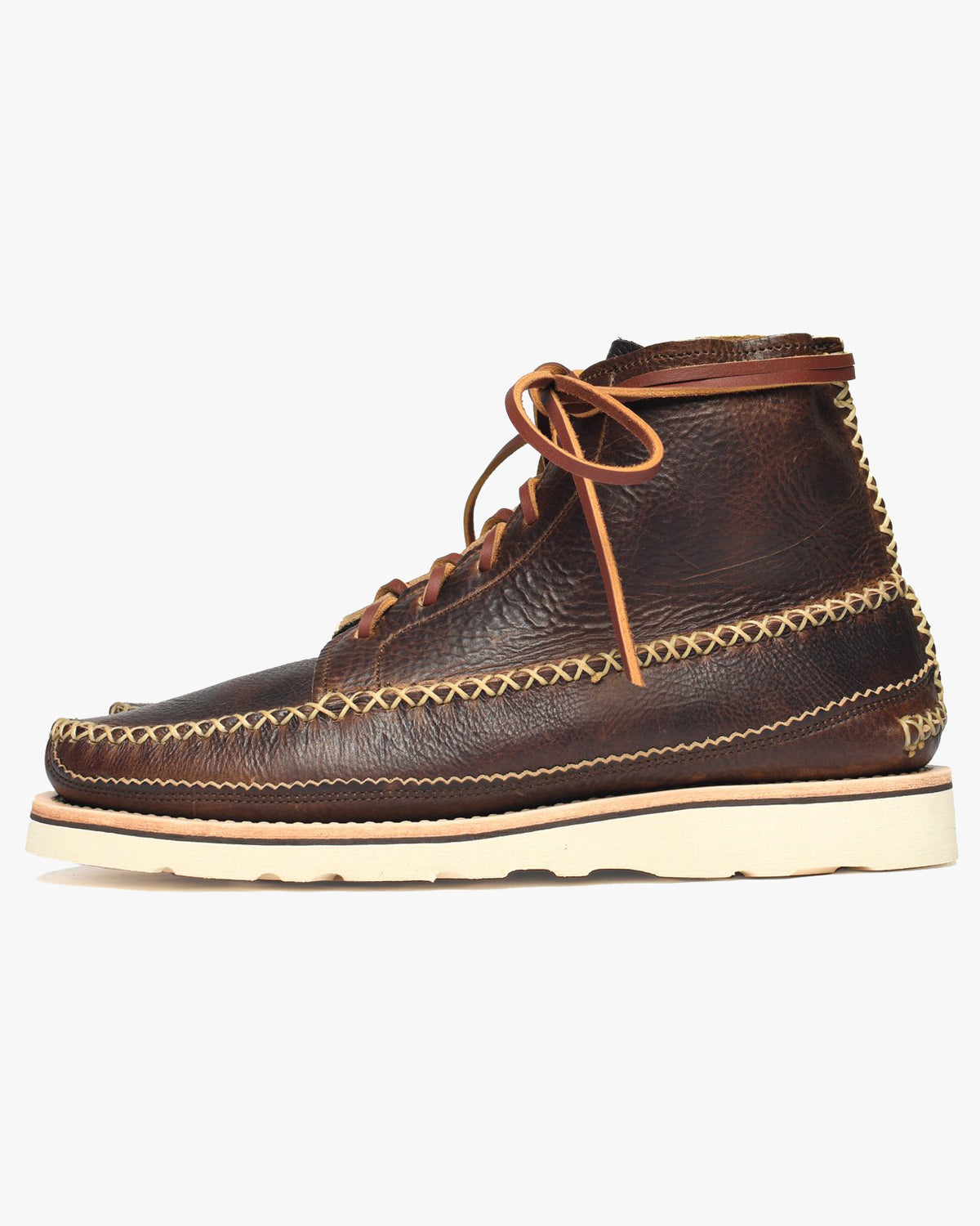 Yuketen All Handsewn Maine Guide 6 Eye DB Boots - CH Brown - UK 8