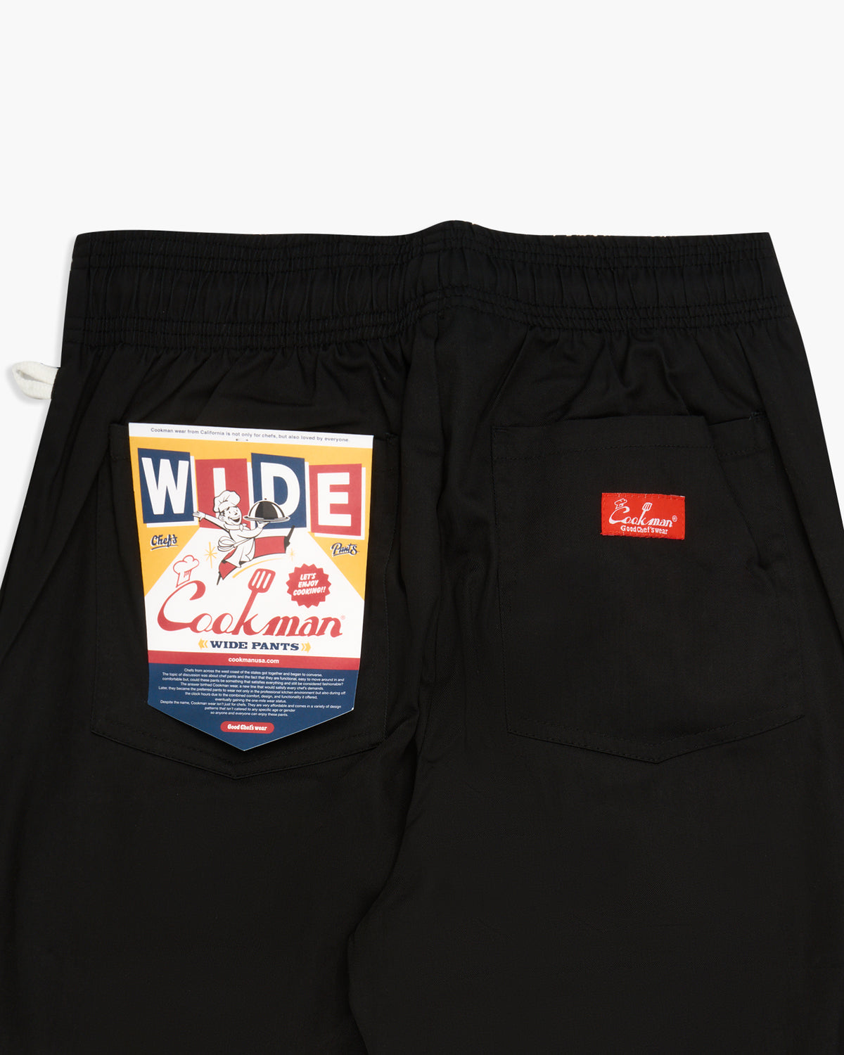 Cookman Wide Chef Pants - Black | Cookman Chinos & Non-Denim Pants | JEANSTORE