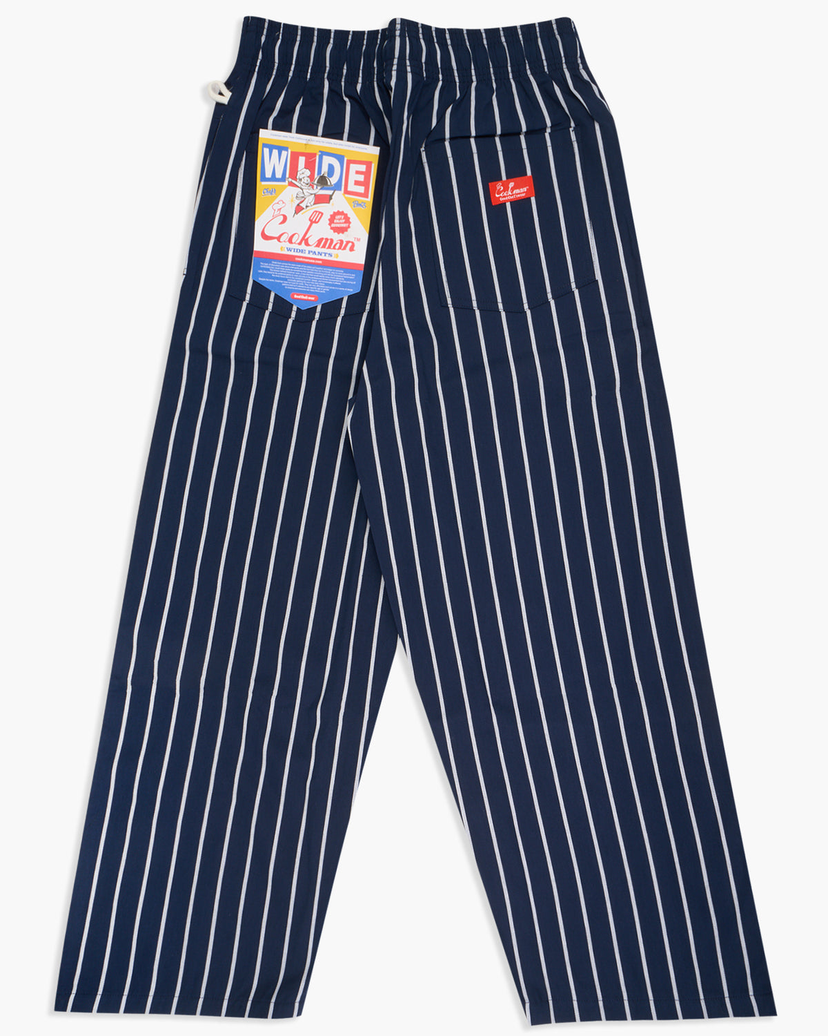 Cookman Wide Chef Pants - Stripe Navy | Cookman Chinos & Non-Denim Pants | JEANSTORE