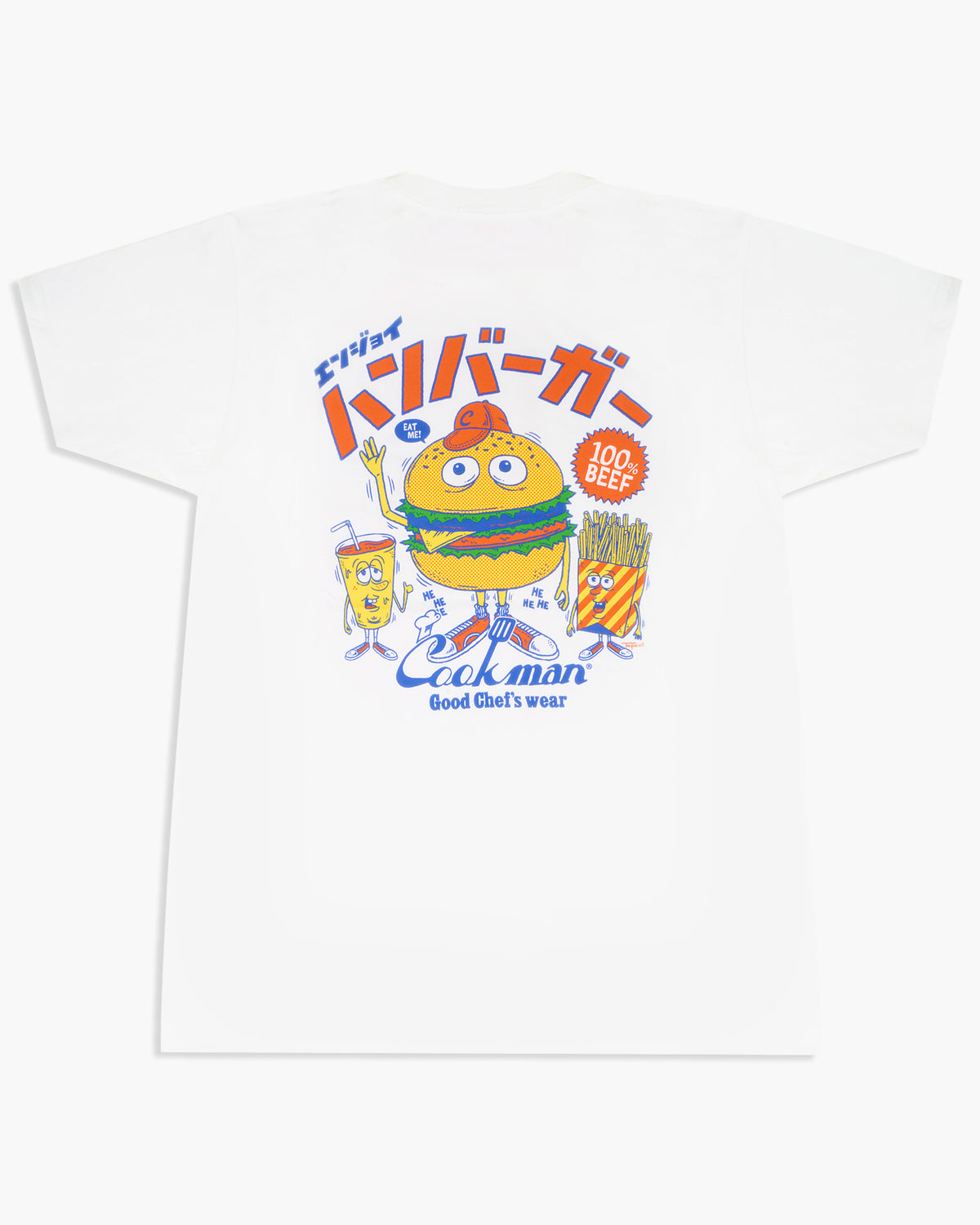 Cookman TM Paint Burger Tee - White | Cookman T Shirts | JEANSTORE