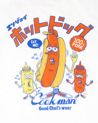 Cookman TM Paint Hot Dog Tee - White | Cookman T Shirts | JEANSTORE