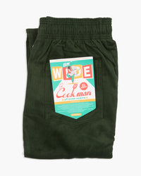 Cookman Semiwide Chef Pants - Corduroy Dark Green | Cookman Cords | JEANSTORE