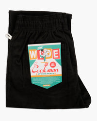 Cookman Semiwide Chef Pants - Corduroy Black | Cookman Cords | JEANSTORE