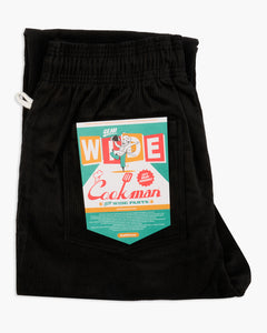 Cookman Semiwide Chef Pants - Corduroy Black