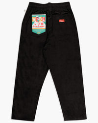 Cookman Semiwide Chef Pants - Corduroy Black | Cookman Cords | JEANSTORE