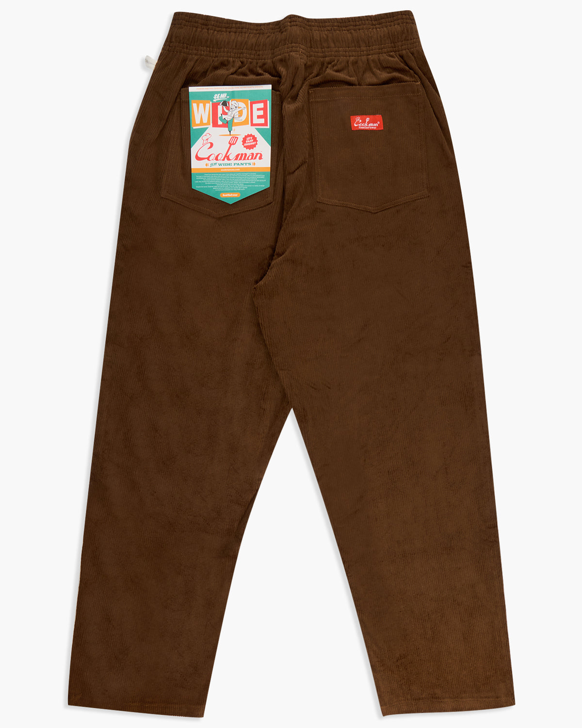 Cookman Semiwide Chef Pants - Corduroy Dark Brown | Cookman Cords | JEANSTORE