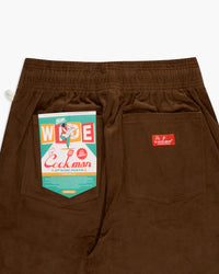 Cookman Semiwide Chef Pants - Corduroy Dark Brown | Cookman Cords | JEANSTORE