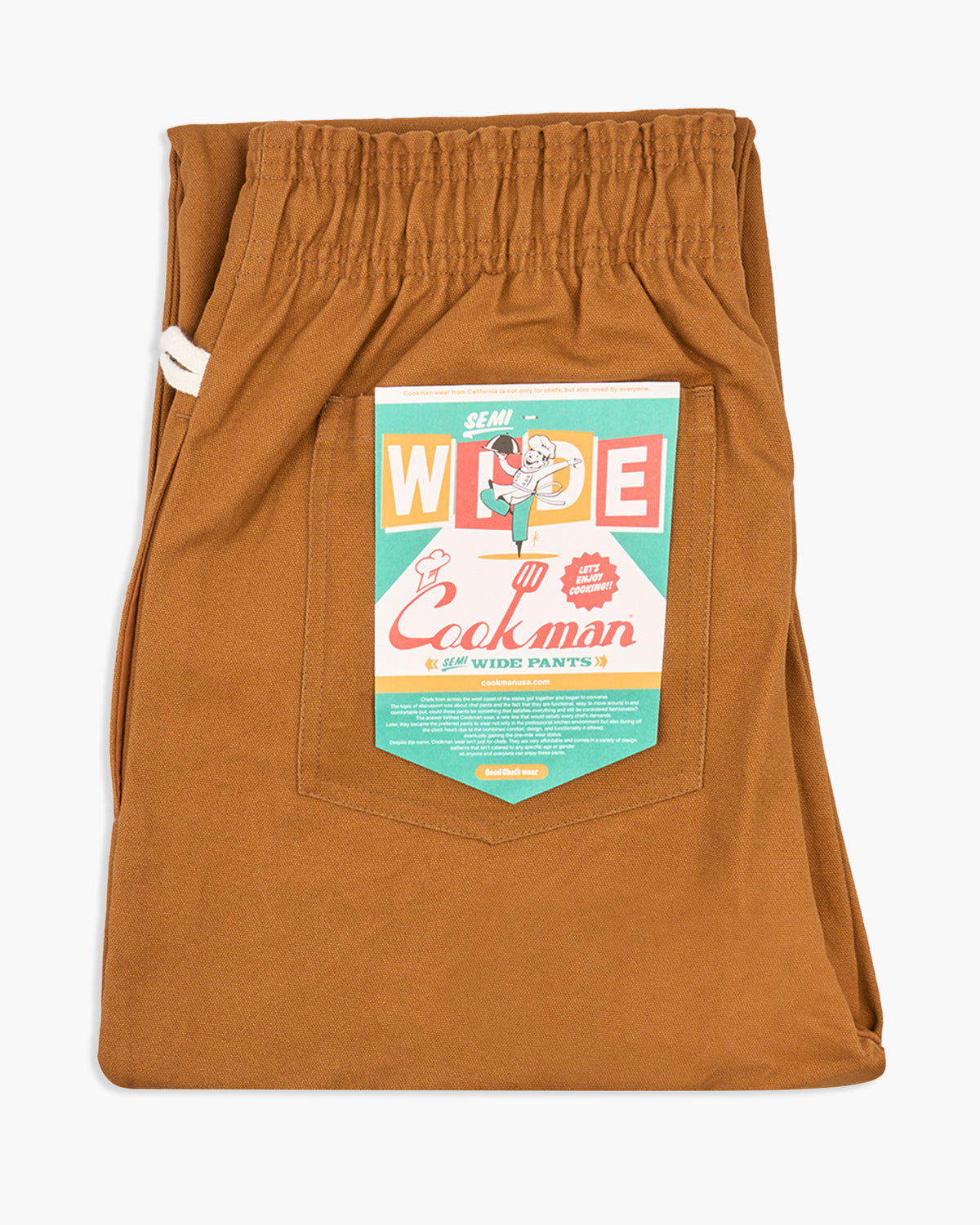 Cookman Semiwide Duck Canvas Chef Pants - Brown | Cookman Chinos & Non-Denim Pants | JEANSTORE
