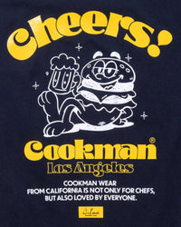 Cookman Cheers Burger Tee - Navy | Cookman T Shirts | JEANSTORE