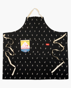 Cookman Wide Pocket Skull Apron - Black