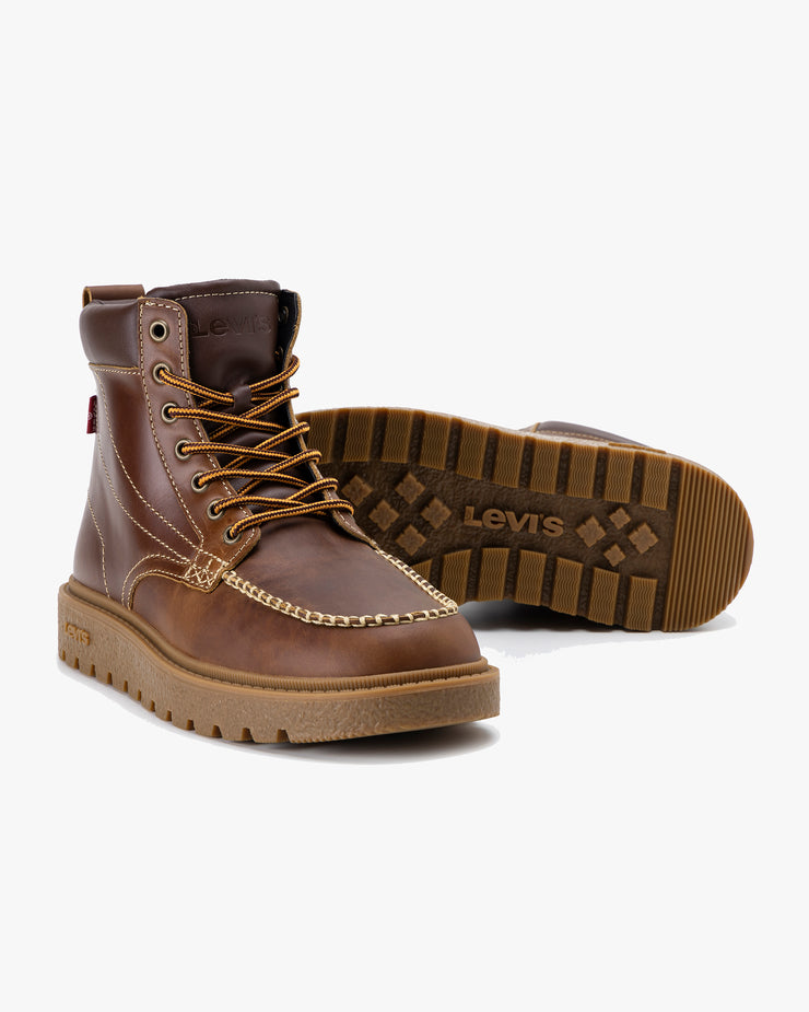 Levi's® Abner Red Tab Leather Boots - Cognac | Levi's® Boots | JEANSTORE