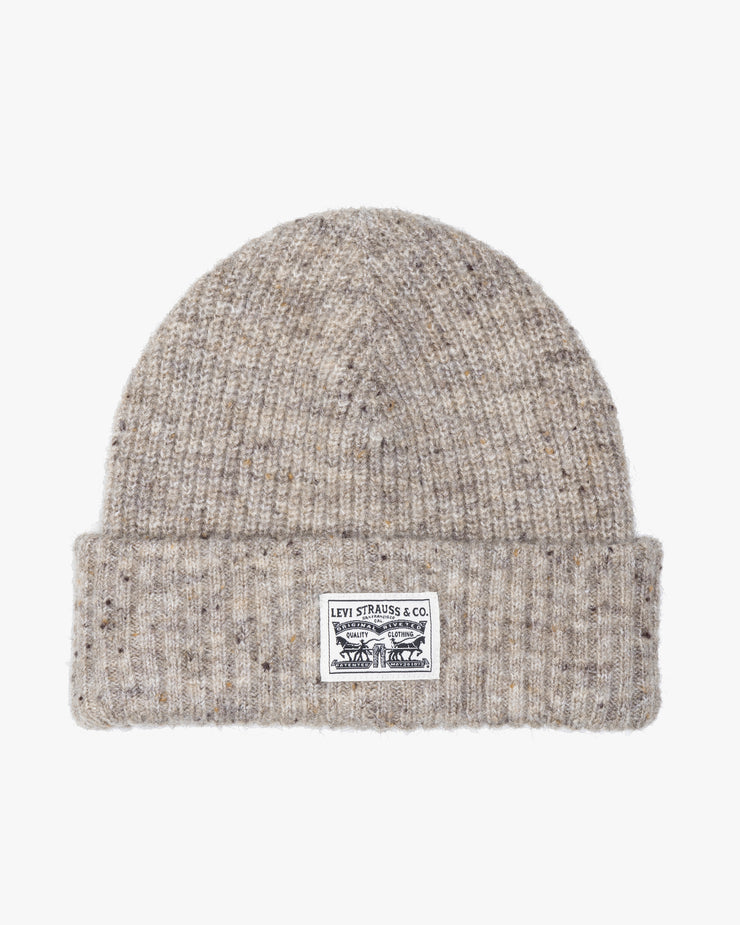 Levi's® Backpatch Wool Beanie - Ecru