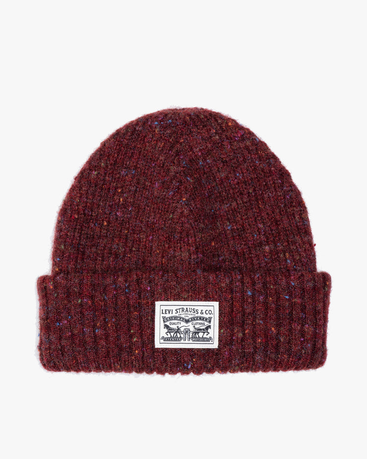 Levi's® Backpatch Wool Beanie - Bordeaux