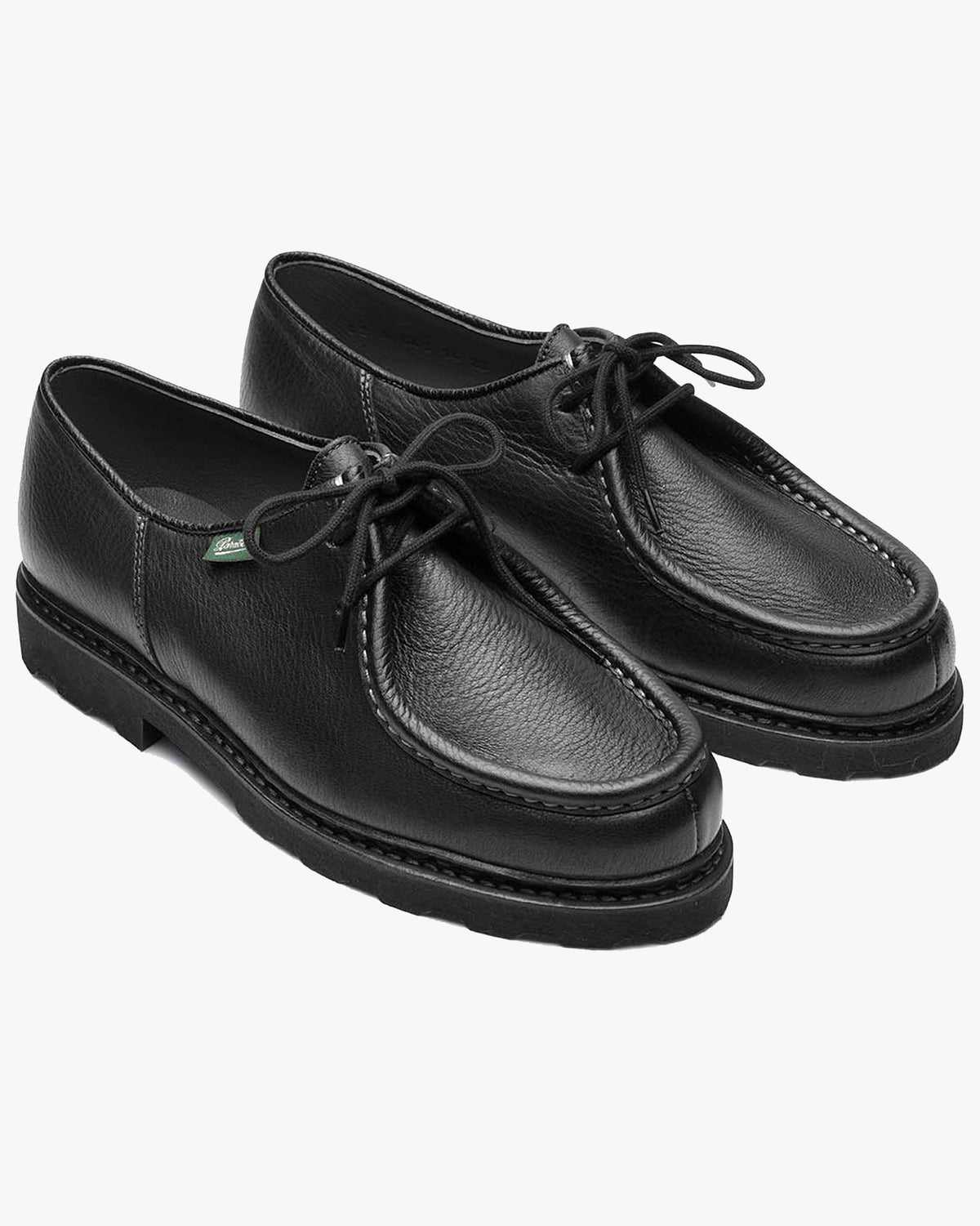 Paraboot Michael Piped Seam Derby Shoe - Cerf Noir / Marche Noire | Paraboot Shoes | JEANSTORE