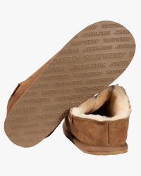 Shepherd® Of Sweden Richard Sheepskin Slippers - Antique Cognac